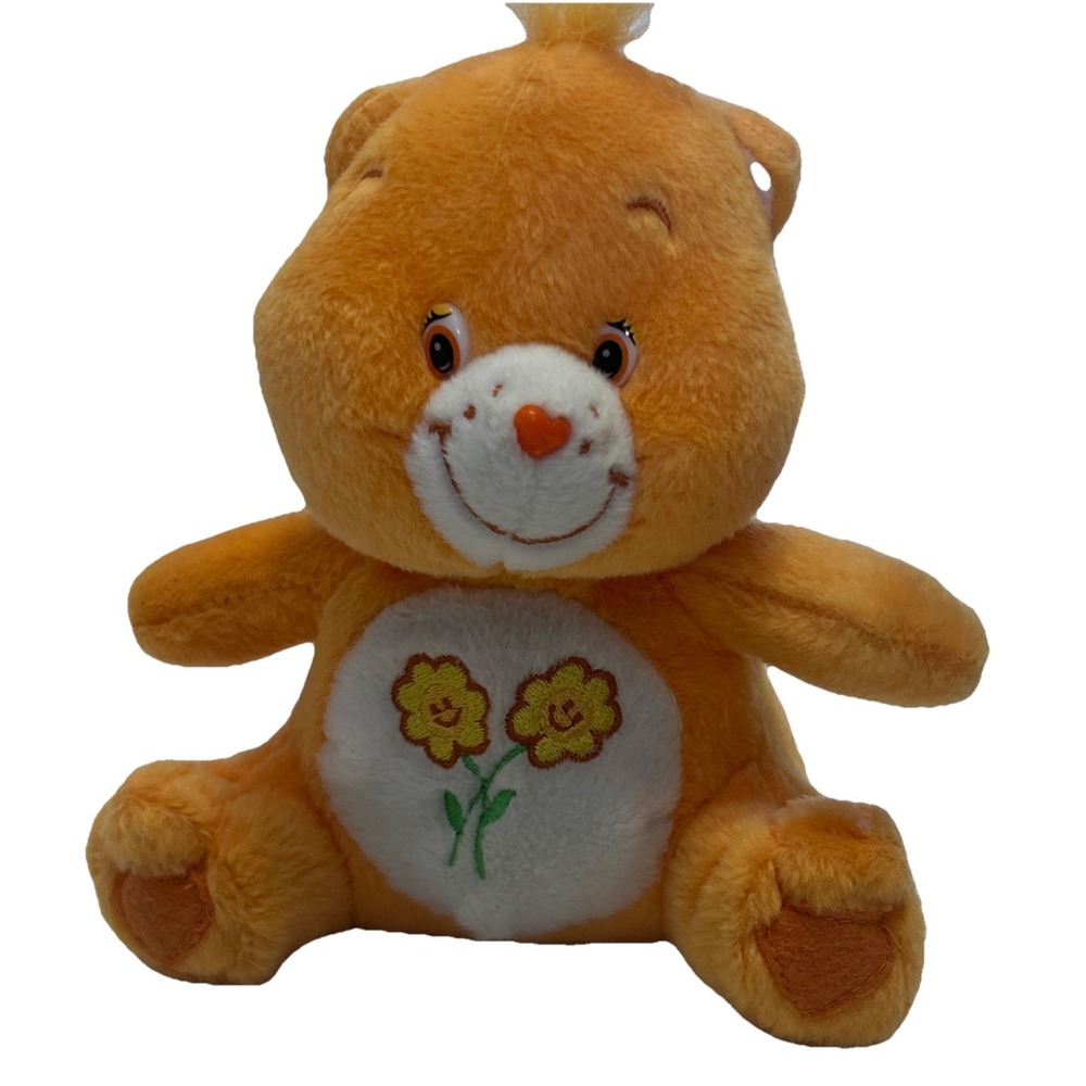 VTG‎ 2003 Ganz Nanco Care Bears Orange Friend Bear Care Bear Sunflower Small 7"